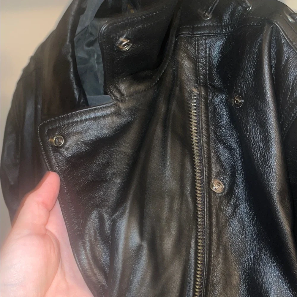 EXTREMELY RARE Harley-Davidson Black Leather Motorcycle Jacket - Picture 12 of 14
